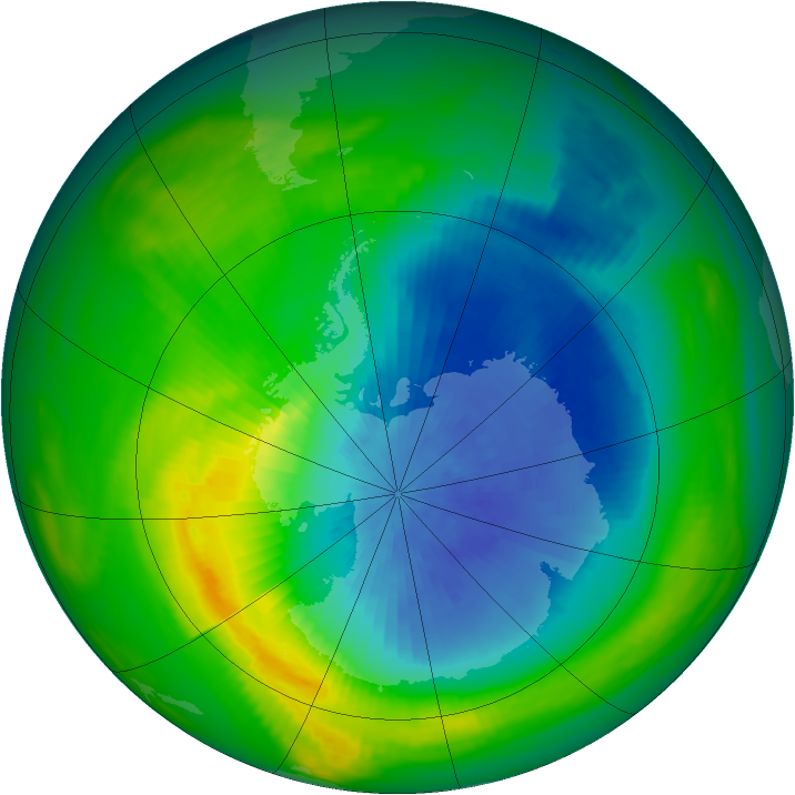 Ozone Map 1982-10-19